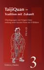 "TaijiQuan – Tradition mit Zukunft. Überlegungen von Yürgen Oster. Edition 3 Säulen. Zeichnung einer traditionellen Figur."