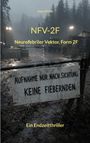 Aufschrift: "AUFNAHME NUR NACH SICHTUNG. KEINE FIEBERNDEN." Waldszenerie im Regen, beleuchtet, Lageratmosphäre.