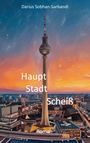 Text: „Darius Sobhan-Sarbandi“, „Haupt Stadt Scheiß“, „Roman“. Illustration: Fernsehturm bei Sonnenuntergang.