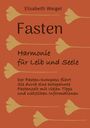"Fasten: Harmonie für Leib und Seele. Der Fasten-Kompass führt Sie durch eine entspannte Fastenzeit..."  
Buchcover in Orange mit dekorativen Elementen.