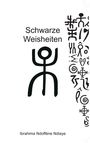 „Schwarze Weisheiten“ und „Ibrahima Ndofène Ndiaye“. Mittig ein Symbol, rechts diverse Zeichen.