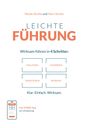 „Leichte Führung“ und „Wirksam führen in 4 Schritten“. Zwei Namen oben. Skizze mit vier Boxen: Haltung, Zuhören, Verstehen, Wirken.