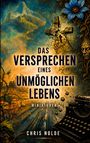 Das Cover zeigt den Titel "Das Versprechen eines unmöglichen Lebens", ein Gesicht, eine alte Schreibmaschine und florale Motive.