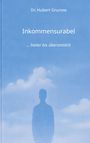 Buchtitel: "Inkommensurabel" von Dr. Hubert Grunow, Untertitel: "... heiter bis übersinnlich". Silhouette vor blauem Himmel.