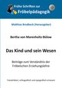 Text: "Das Kind und sein Wesen". Blaues Logo mit einer Person und geometrischen Formen oben.