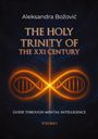 „THE HOLY TRINITY OF THE XXI CENTURY“. Ein leuchtendes Unendlichkeitssymbol vor dunklem Hintergrund.
