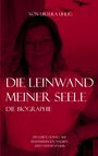 „Die Leinwand meiner Seele“. Autor: Ursula Uhlig. Eine lächelnde Person im roten Farbton.