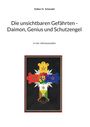 "Die unsichtbaren Gefährten - Daimon, Genius und Schutzengel in vier Jahrtausenden." Buntes Kreuzsymbol.