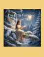 Text: "The Little Fairy and the Lost Star" und "René Burkhard". Illustration: Eine Fee sitzt auf einem Schneezweig unter einem Sternenhimmel.