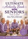 "The Ultimate Activity Book for Seniors" zeigt vier lachende ältere Menschen in lila Kleidung.