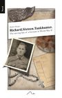 Text: "Richard.Sixteen.Tankhunter. The moving fate of a German in World War II." Schwarz-weiße Foto, Erkennungsmarke, Kette.