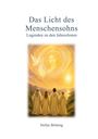 Titel: "Das Licht des Menschensohns". Illustration: Vier Personen in Roben, Sonne am Himmel, strahlende Gestalt.