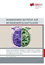 Logo der DHBW. Titel: "Mannheimer Beiträge zur Betriebswirtschaftslehre". Illustration zum Thema KI und Supply Chain.