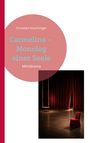 Titel: "Carmelina - Monolog einer Seele. Minidrama". 
Darunter roter Bühnenvorhang, Schaukel und Stuhl.
