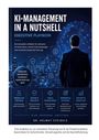 "KI-Management in a Nutshell: Executive Playbook. Strategie, Governance, Sicherheit. Zukunftsorientiert. Mensch im Zentrum." Ein Mann schaut auf eine digital vernetzte Stadt.