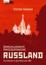 Stefan Karner. Verschlussakte Kriegsgefangene. RUSSLAND. Als Erster in den Archiven 1991. Silhouette vor Basilius-Kathedrale.