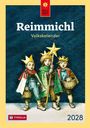 "Reimmichl Volkskalender 2028." Illustration: Drei Kinder in Königsoutfits, eines hält einen Stern.