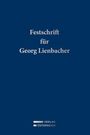„Festschrift für Georg Lienbacher“ steht auf blauem Hintergrund. Unten ist ein Logo mit „Verlag Österreich“.
