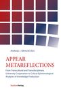 Andreas J. Obrecht (Ed.), APPEAR METAREFLECTIONS, StudienVerlag. Quadrate in Rot- und Blautönen oben.