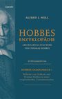 Text: "Alfred J. Noll: Hobbes Enzyklopädie, Supplementum. Hobbes-Ockhamistæ? Wilhelm von Ockham und Thomas Hobbes..."

Links ist eine Zeichnung eines Mannes mit langen lockigen Haaren zu sehen.