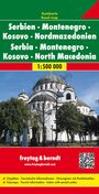 : Serbien / Montenegro / Mazedonien 1 : 500 000. Autokarte, KRT