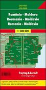 : Rumänien - Moldawien, Straßenkarte 1:500.000, freytag & berndt, KRT