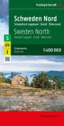: Schweden Nord, Straßenkarte 1:400.000, freytag & berndt, KRT
