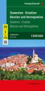 : Slowenien - Kroatien - Bosnien und Herzegowina, Straßenkarte 1:500.000, freytag & berndt, KRT