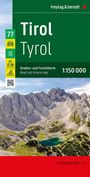 : Tirol, Straßen- und Freizeitkarte 1:150.000, freytag & berndt, KRT