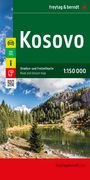 : Kosovo, Straßen- und Freizeitkarte 1:150.000, freytag & berndt, KRT