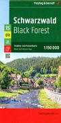 : Schwarzwald, Straßen- und Freizeitkarte 1:150.000, freytag & berndt, KRT