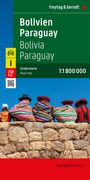 : Bolivien - Paraguay, Straßenkarte 1:1.800.000, freytag & berndt, KRT