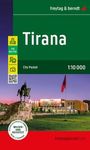 : Tirana, Stadtplan 1:10.000, freytag & berndt, KRT