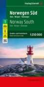 : Norwegen Süd, Straßen- und Freizeitkarte 1:250.000, freytag & berndt, KRT