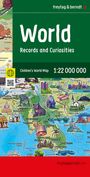 "World Records and Curiosities: Children's World Map 1:22 000 000. Asiatischer Kartenausschnitt mit Illustrationen."