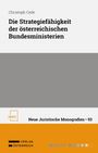 Christoph Cede: Die Strategiefähigkeit der österreichischen Bundesministerien, Buch