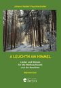 Johann Haider-Feuchtenhofer. A LEUCHTN AM HIMMEL. Winterwald mit Lichtstrahlen durch Bäume; Verlag Johannes Heyn.