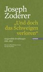 Joseph Zoderer: "Und doch das Schweigen verloren", Buch