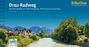 "Drau-Radweg. Von der Quelle zur Mündung. Mit Pustertal-Radweg 1:50.000" und „bikeline DIE RADTOURENPROFIS“. Fluss, Gebäude, Berge.