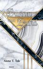 "Brunnen ohne Grund" und "Anne T. Tek" stehen auf einer eleganten, geometrischen Gestaltung mit Goldakzenten.