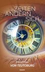 „ZEITEN ÄNDERN SICH“ steht über einem Auge mit einer Uhr als Iris. Darunter „Tristan Elias VON TEUTOBURG“.