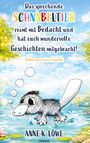 Der Text beschreibt, dass ein sprechendes Schnabeltier reimt und Geschichten erzählt. Illustration: Schnabeltier schwimmt.