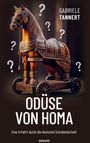 Der Titel "Odüse von Homa" steht vor einem Trojanischen Pferd mit Fragezeichen umgeben.