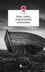 Titel: "Watt, Gabel, Ostfriesischer Göttersohn", darunter altes Boot auf Land in Schwarz-Weiß. Logo: roter Baum über Tastatur.
