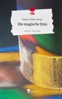 Textausschnitt zeigt "Brigitte Hieber (Hrsg.), Die magische Eins". Bunte, abstrakte Farbmuster im Hintergrund.