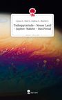 Text: "Todespyramide - Neues Land - Jupiter-Rakete - Das Portal". Farbenfrohes, abstraktes Muster im Hintergrund.