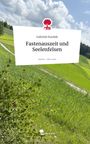 Cover von "Fastenauszeit und Seelenfelsen" von Gabriele Koubek. Oben Logo mit Baum und Tastatur. Grünes Feld im Hintergrund.