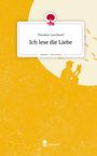 "Theodor Leonhard, Ich lese die Liebe. story.one – Life is a story." Illustration: Person liest bei Vollmond im gelben Design.