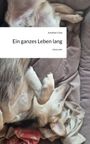 Text: "Jonathan Cyba. Ein ganzes Leben lang. story.one." Ein Hund liegt entspannt auf einer Decke.