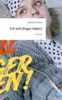 WERNE HOFMANN: "Ich will länger leben!" story.one. Ein Mensch mit Kopftuch, gestrickter Decke und Blick nach oben.